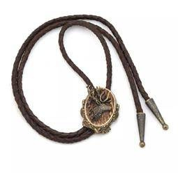 Krawatnik bolo myśliwskie krawatka - motyw dostojny Jeleń medalion