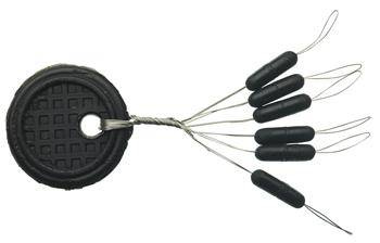 Stopery walcowy gumowy SENSAS Black Line 6szt