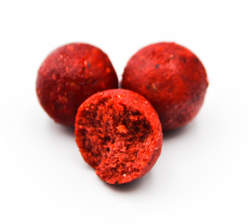 Kulki proteinowe zanętowe MASSIVE BAITS Eco truskawka strawberry 18mm 1kg