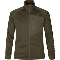 Sweter myśliwski z zamkiem - Seeland Key - Point fleece zielony 2XL