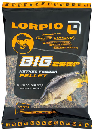 Pellet zanętowy LORPIO Big Carp Multicolour 3/4,5mm 0,7kg