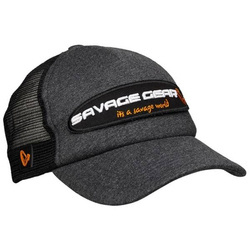 Czapka wędkarska z daszkiem TRUCKER Savage Gear Atttiude Grey szara