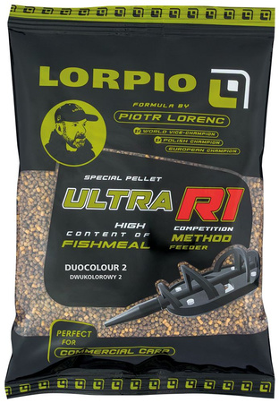 Pellet zanętowy LORPIO Ultra R1 Duocolour 2mm 0,7kg