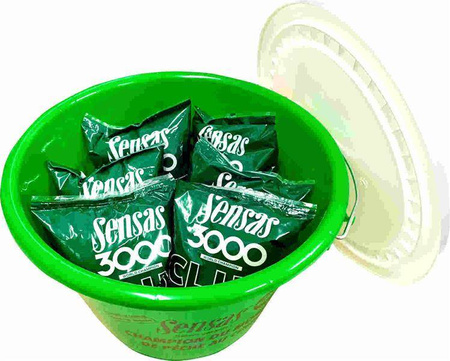 Zestaw zanęta zawodnicza SENSAS 6kg + wiadro 15l PŁOĆ LESZCZ