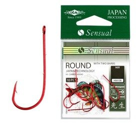 Haczyk MIKADO Sensual Round Red 10szt.
