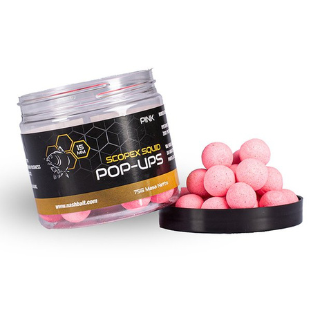 NASH Scopex Squid Pop Ups 20mm 75g różowe - Pływające kulki przynętowe NASH