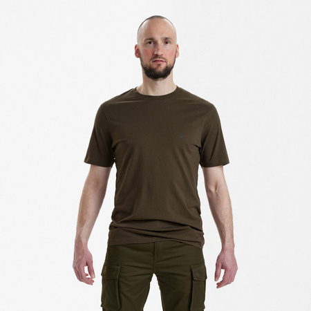Koszulka 2-pack Deerhunter T-Shirt Green/Brown Leaf – 100% bawełna