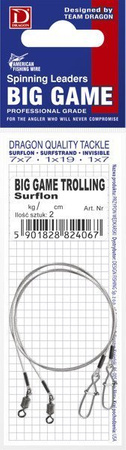 Przypon DRAGON Surflon 7x7 Big Game Trolling 30kg 80cm