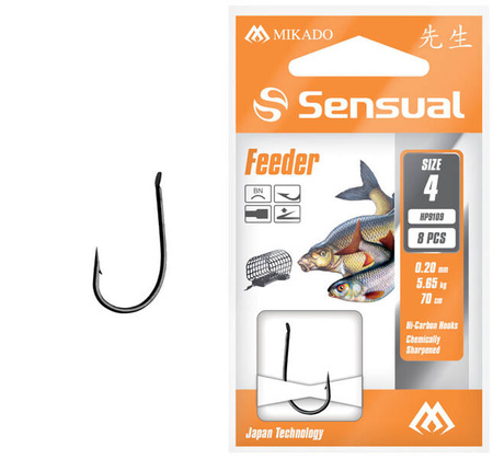Haczyk Sensual Feeder 9109 BN nr 10 0,14mm 70cm 