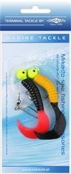 Przywieszka MIKADO Jighead Rig Yellow Red Black 7,5cm