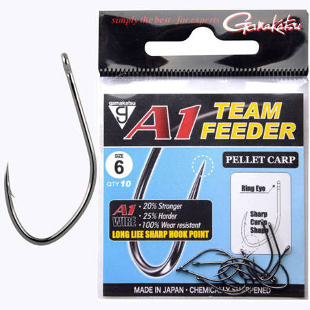 Haczyki GAMAKATSU A1 Team Feeder Pellet Carp 10szt