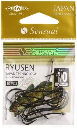 Haczyki MIKADO Sensual Ryusen W/Ring BN nr 1/0 10szt.