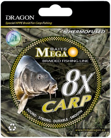 Plecionka DRAGON Mega Baits Carp 8X