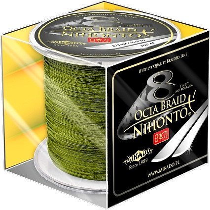 Plecionka MIKADO Nihonto Octa Braid Green 300m