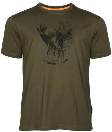 T-shirt PINEWOOD Roe Deer 2XL kolor oliwka